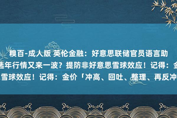 糗百-成人版 英伦金融：好意思联储官员语言助燃减息炒作？好意思大选年行情又来一波？提防非好意思雪球效应！记得：金价「冲高、回吐、整理、再反冲」节拍