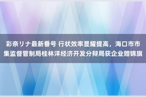 彩奈リナ最新番号 行状效率显耀提高，海口市市集监督管制局桂林洋经济开发分辩局获企业赠锦旗