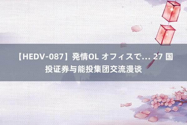 【HEDV-087】発情OL オフィスで… 27 国投证券与能投集团交流漫谈